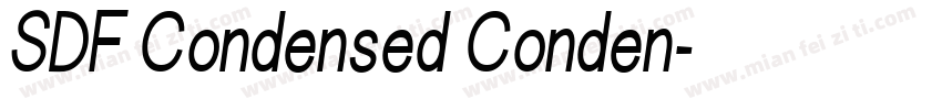 SDF Condensed Conden字体转换
